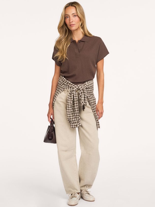 Claro, wollen polo top