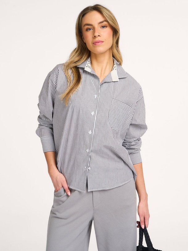 shirt stripes Organic cottonmix blouse