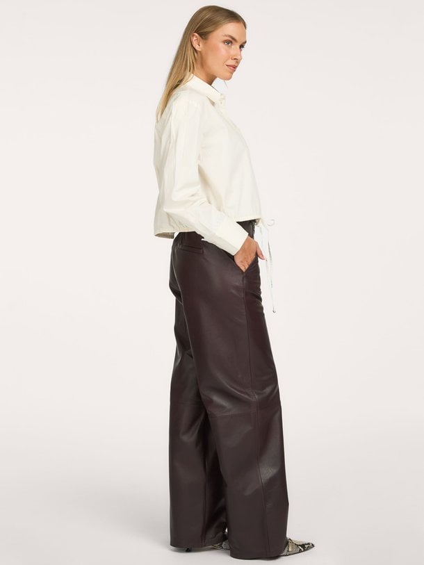 DAVINA Sheep Soft Waxed Davina, lederen broek