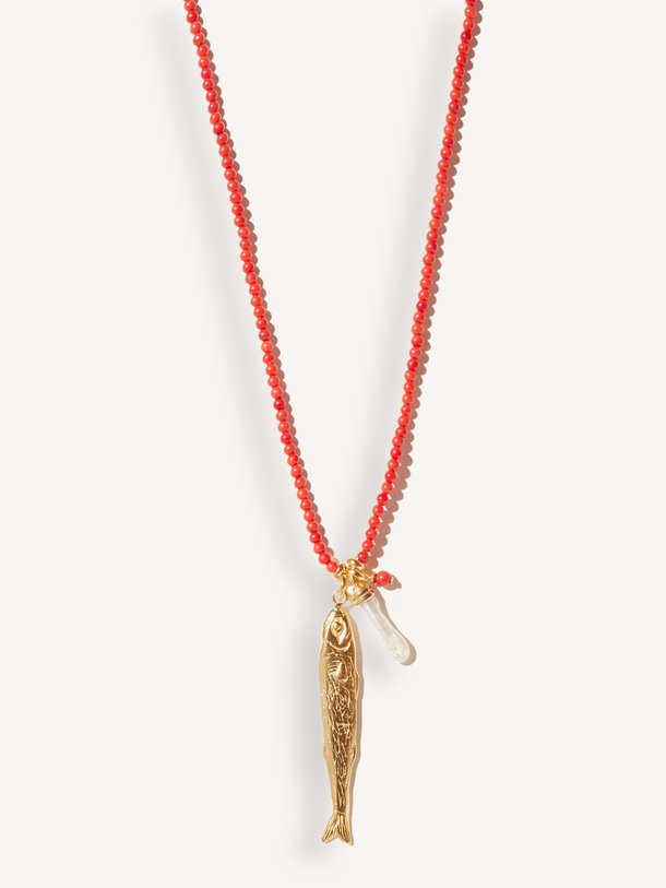 Polly, vergulde halsketting met hanger