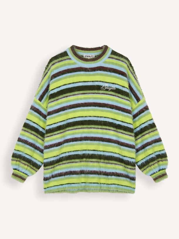 Tonio Knitted Sweater Tonio, katoenmix gestreepte trui