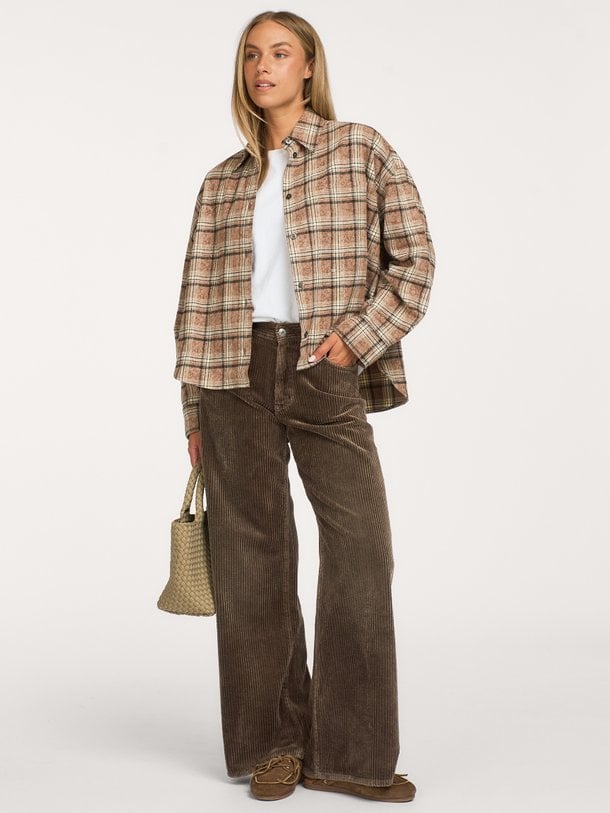 JAXIE S1159 Jaxie, katoenen geruite blouse