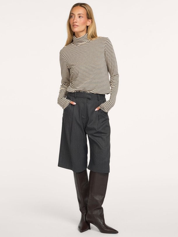 CHANTI long sleeves turtle neck Chanti, viscosemix gestreepte coltrui
