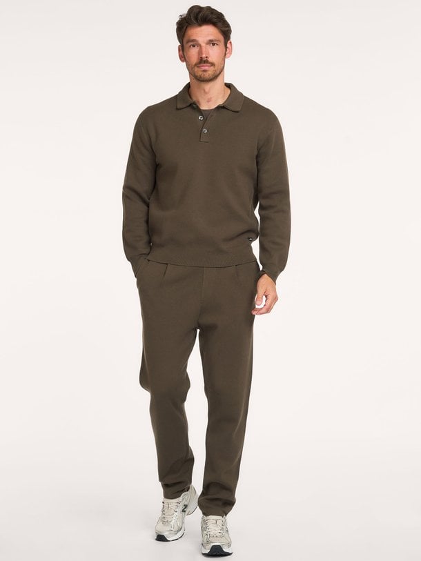 CAIDEN Caiden, merino wol/katoenmix broek