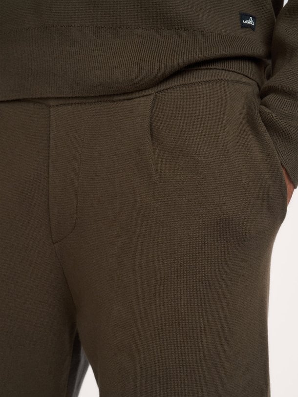 CAIDEN Caiden, merino wol/katoenmix broek