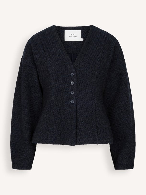 PIAC Long sleeve waisted button top Piac, katoenmix vest