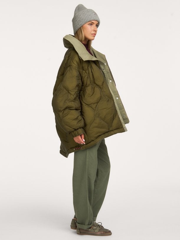 HEDI P1915 Hedi, geweven gewatteerde reversible jas