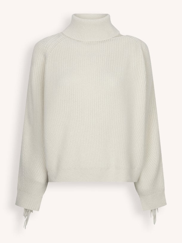 Siega cut-out fringe sweater Siega, merinowolmix coltrui
