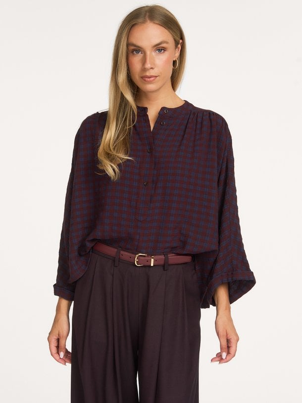 jess blouse Jess, viscosemix geruite top