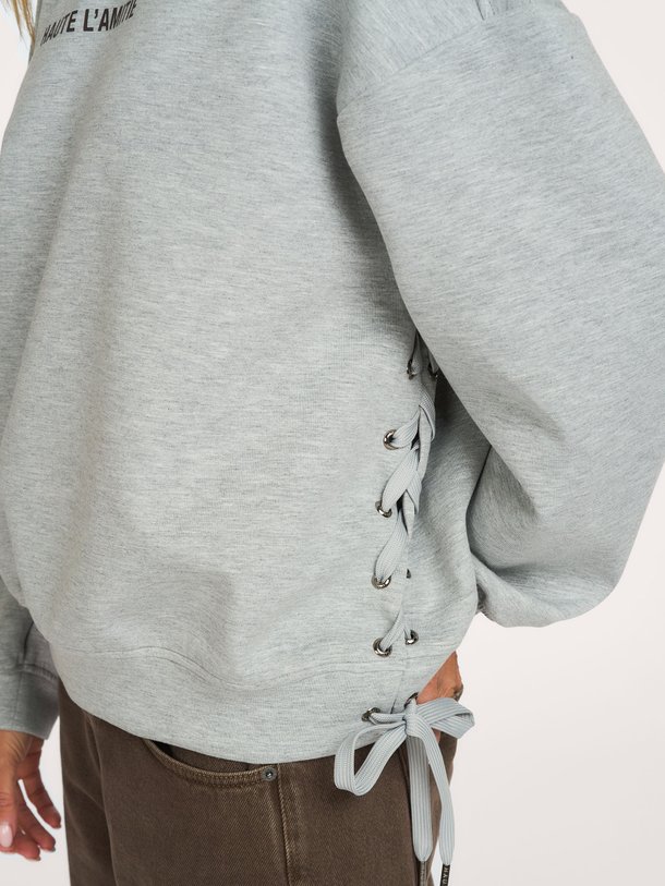 New studio Tie sweat Katoenmix sweater met print