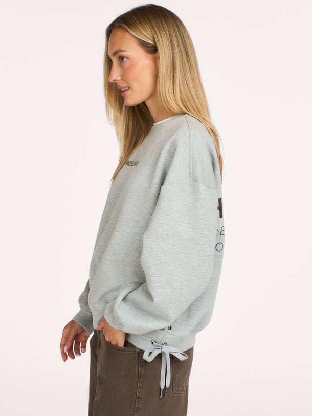 New studio Tie sweat Katoenmix sweater met print