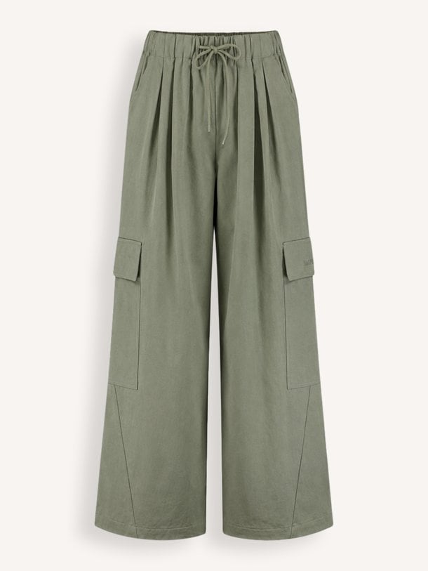 Lenne, katoenmix barrel fit broek