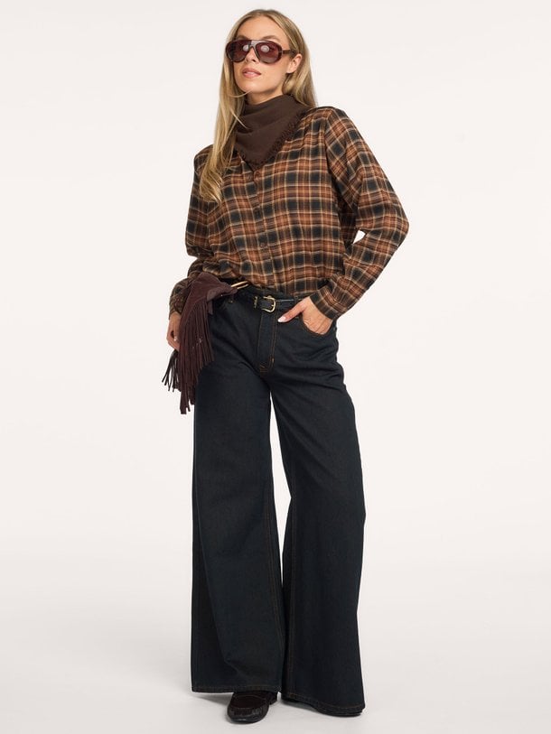 Oline, high waist wide fit jeans
