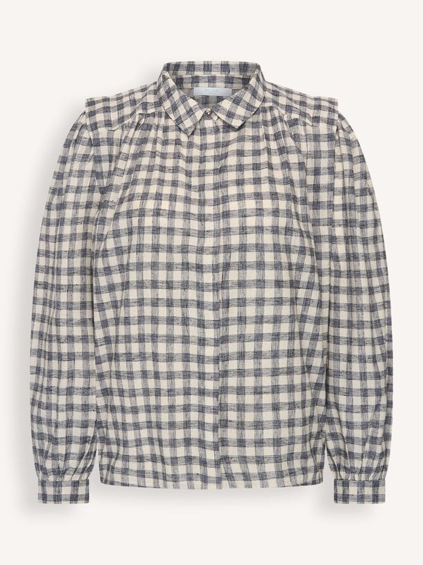 maia check blouse Maia, katoenmix geruite blouse