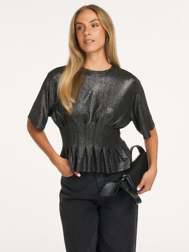 diva metallic top Diva, geweven metallic top