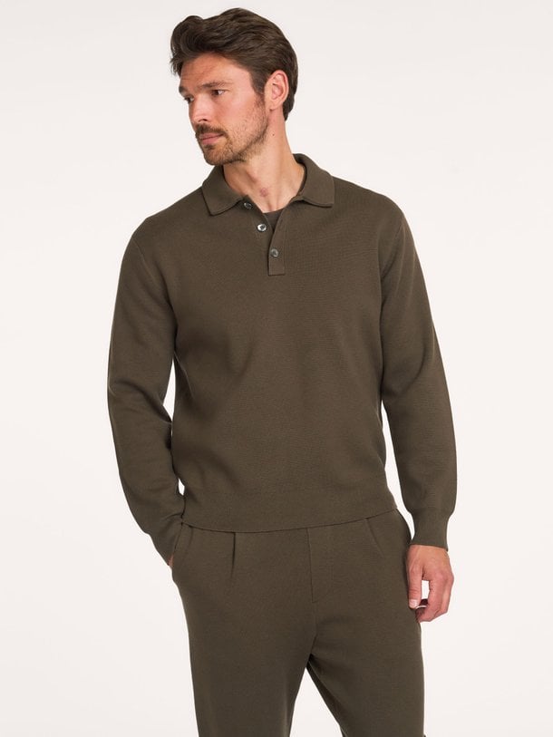 CRAWFORD Crawford, merino wol/katoenmix trui