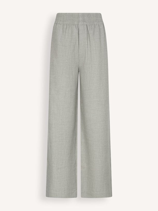 PRUNE Elasticated waistband trousers Prune, viscosemix broek