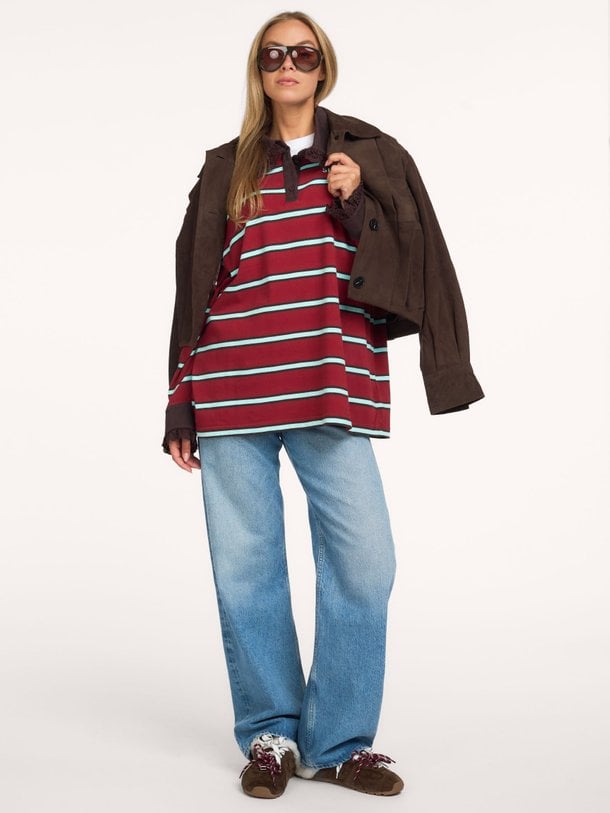 Cira, katoenen polo longsleeve