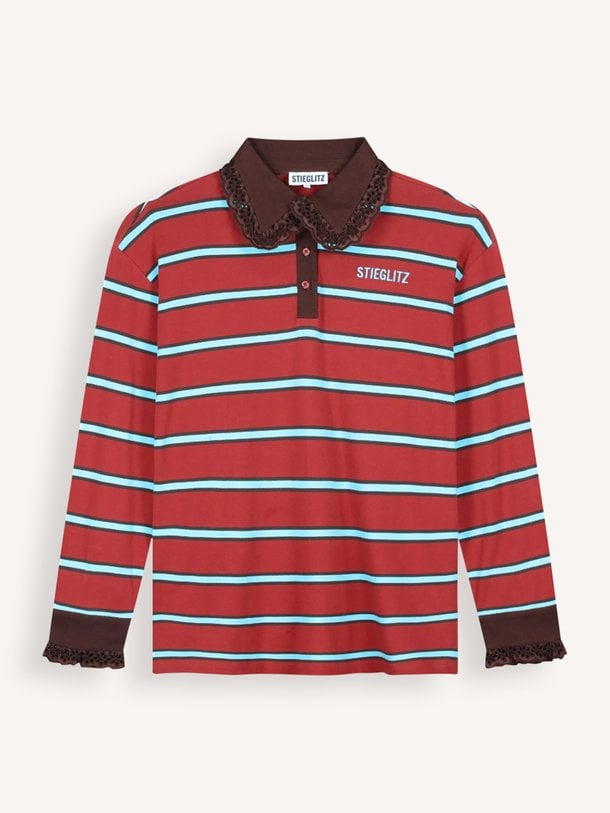 Cira, katoenen polo longsleeve