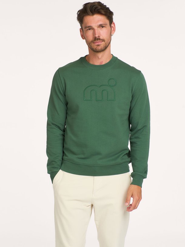 Katoenen sweater met logo