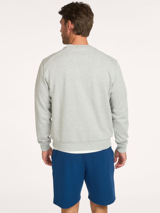 Katoenmix sweater met logo