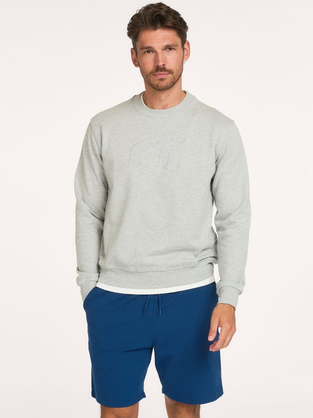 Katoenmix sweater met logo