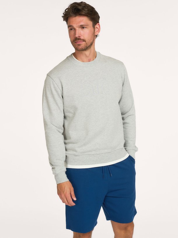Katoenmix sweater met logo