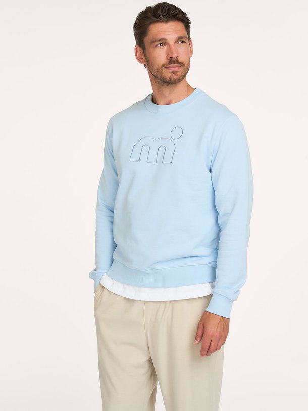 Katoenen sweater met logo