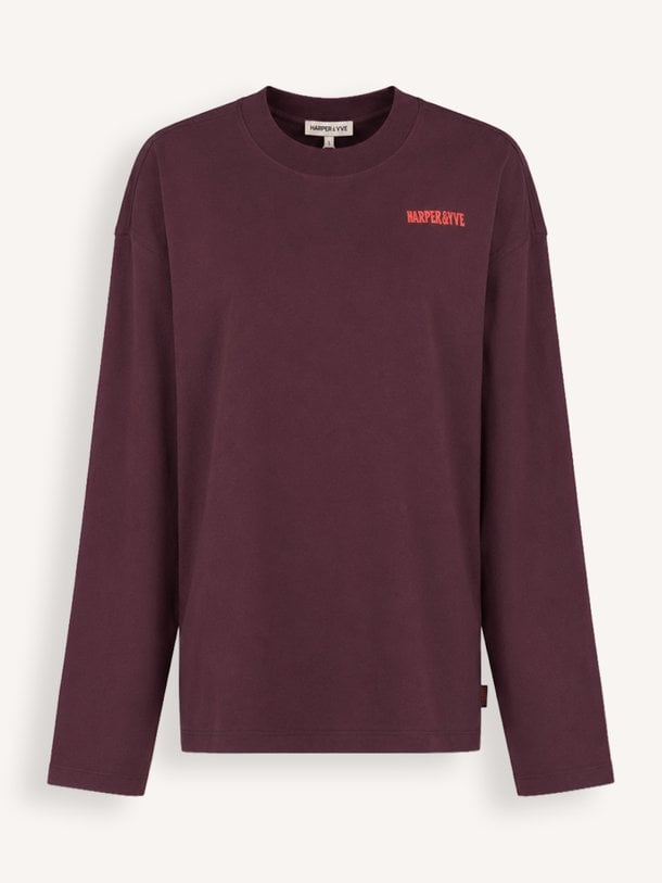 Elena, katoenen longsleeve met print
