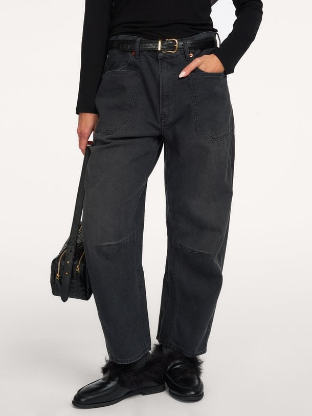 Bella Utility, high waist barrel fit jeans