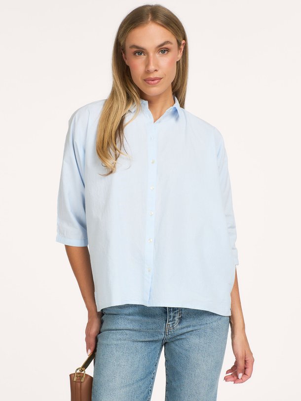 norel chambray blouse Norel Chambray, katoenen blouse