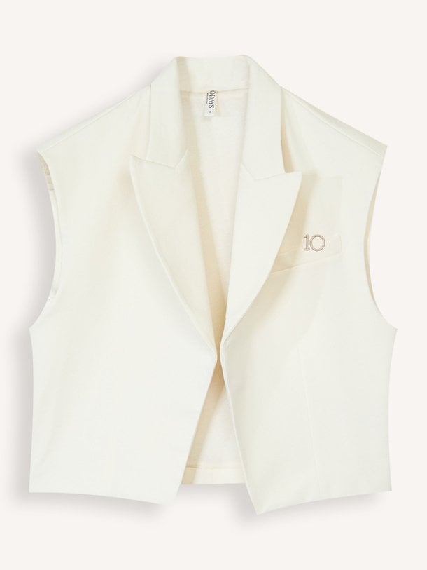 sleeveless blazer Katoenmix gilet