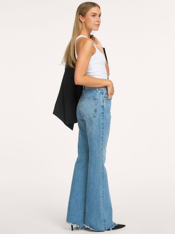 The Lax, high waist flare jeans
