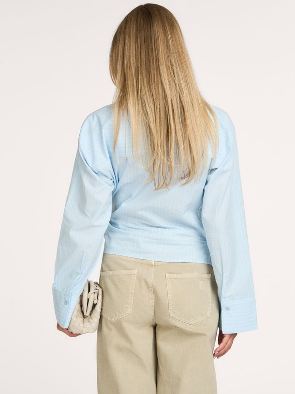 MWBella Belt Shirt Bella, organic cotton gestreepte blouse