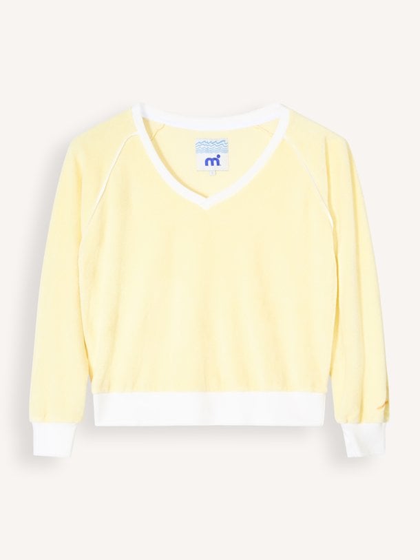 3080643003096 Katoenen badstof V-neck sweater