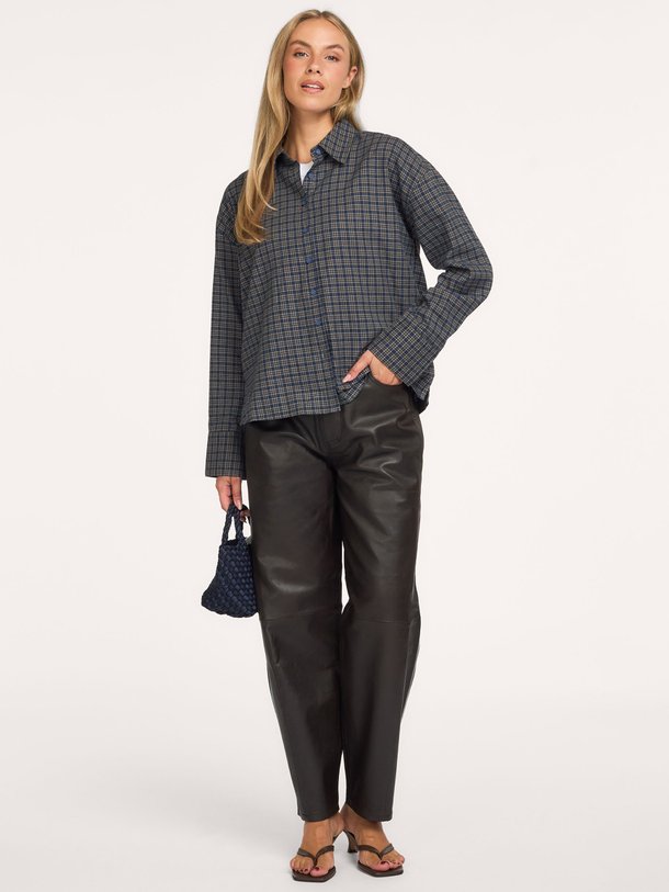 Lennie, katoenen geruite blouse