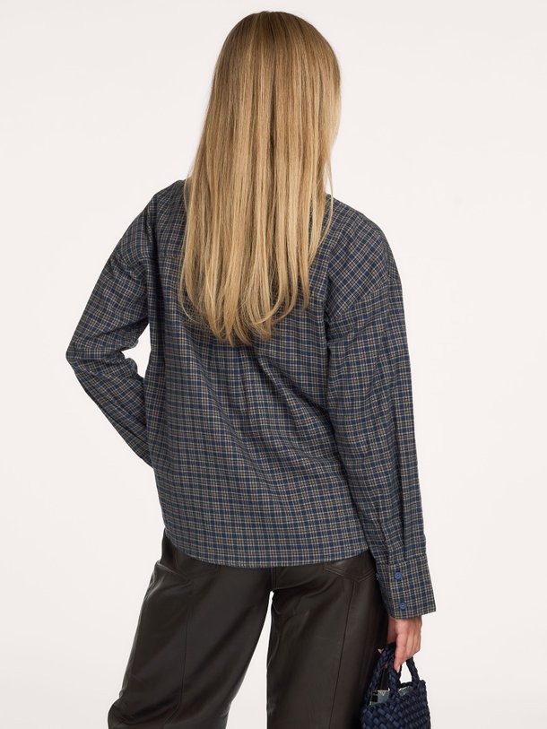 Lennie, katoenen geruite blouse
