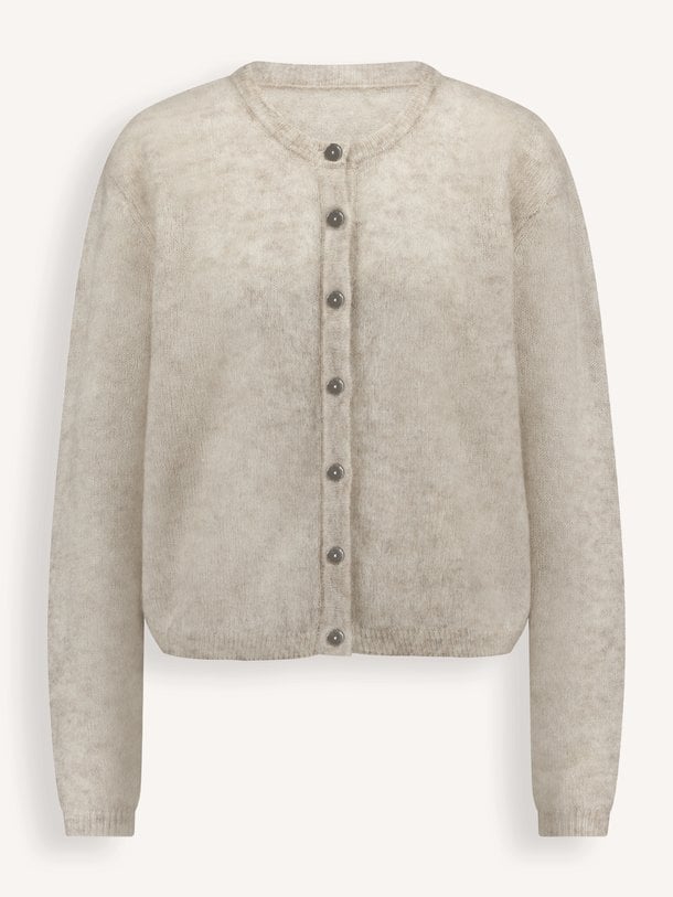 Bibi, wol/mohairmix gemeleerd vest