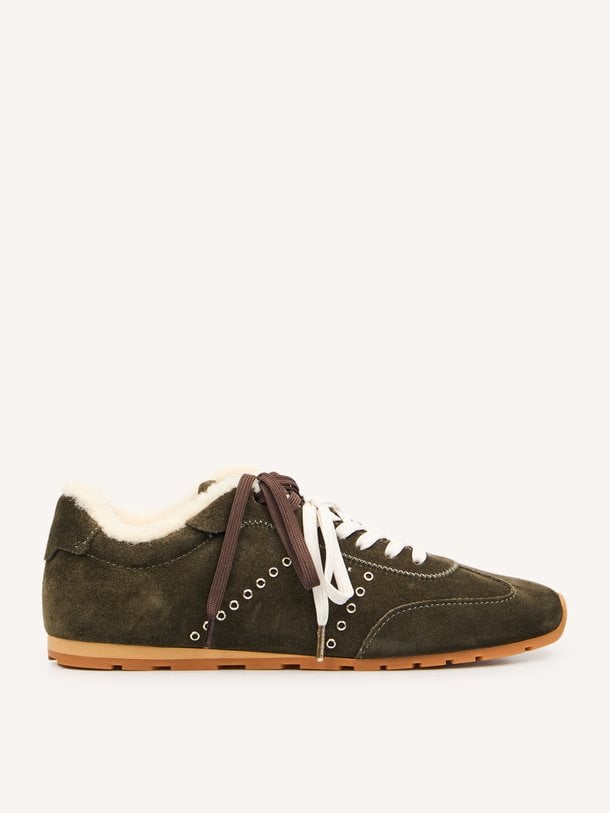 Billy Lou Fur, suède sneakers