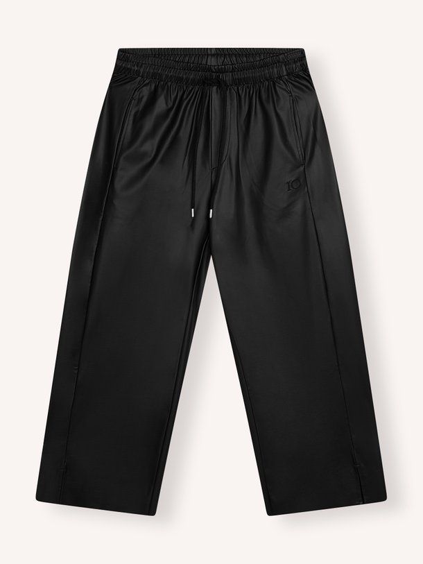 wide leg PU pants Leatherlook broek