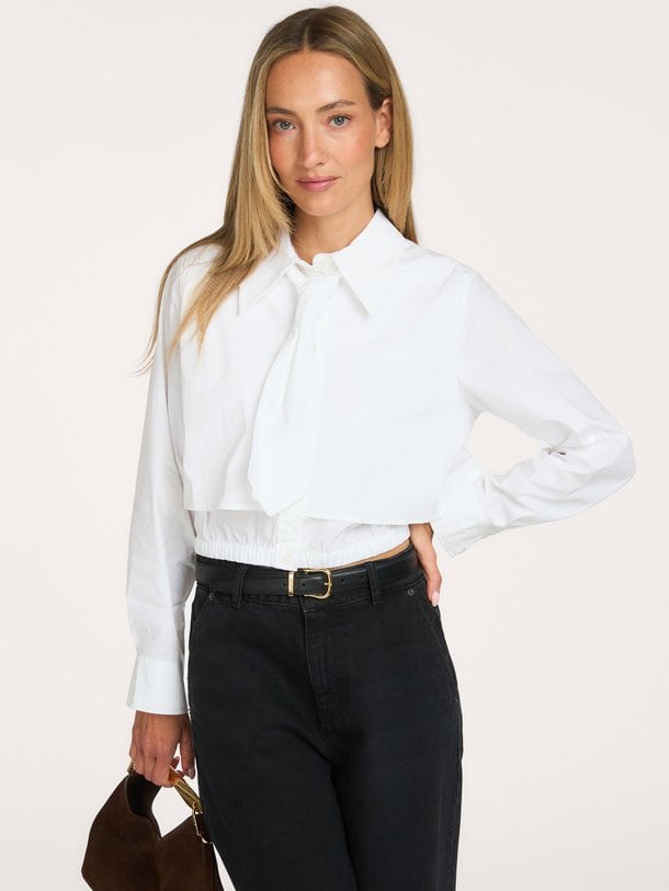 Inez, katoenmix blouse
