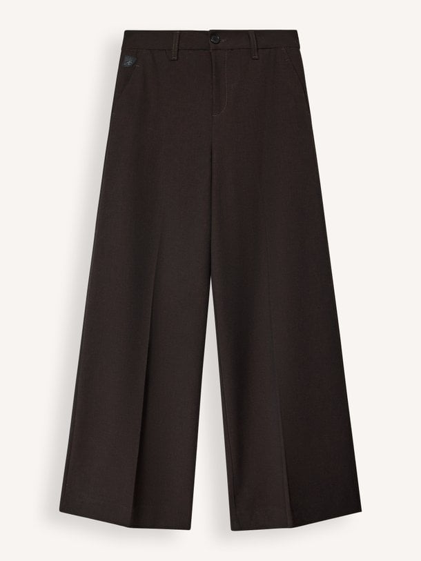 Silvia Wide Silvia, katoenmix wide leg broek