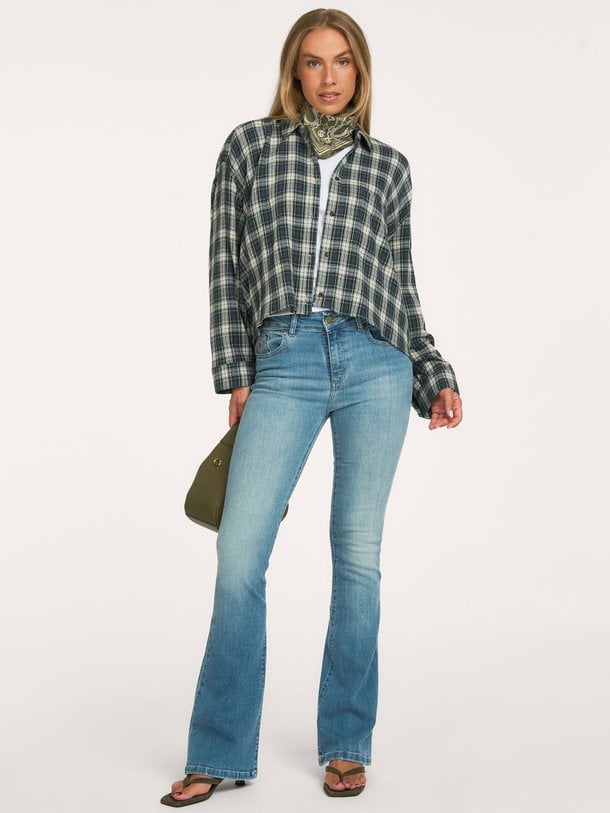Raval, high waist flared fit jeans
