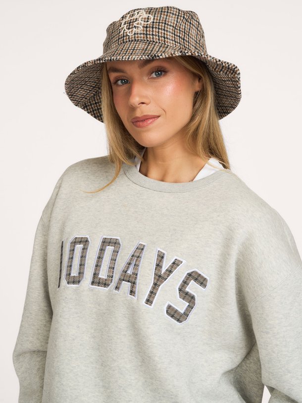 wool blend check hat Wolmix bucket hat