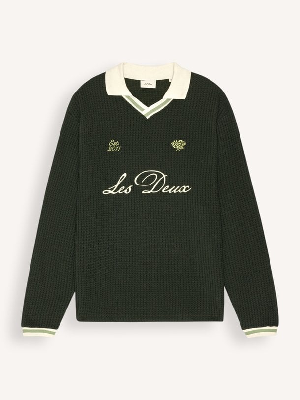 Waffle, organic cottonmix polo
