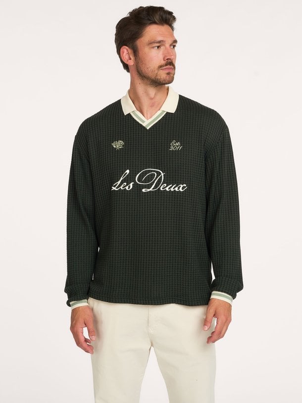 Waffle, organic cottonmix polo
