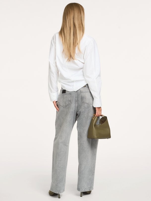 Bruna, high waist barrel fit jeans