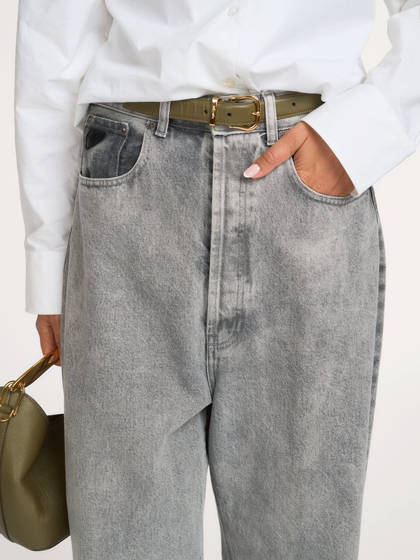 Bruna, high waist barrel fit jeans