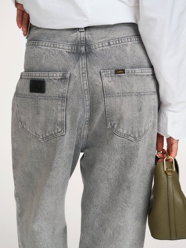 Bruna, high waist barrel fit jeans