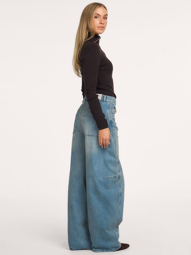 Rosalie, wollen half zip trui